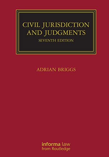 Stock image for Civil Jurisdiction and Judgments (Lloyd's Commercial Law Library) for sale by Brook Bookstore