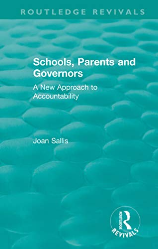 Stock image for Schools, Parents and Governors for sale by Blackwell's