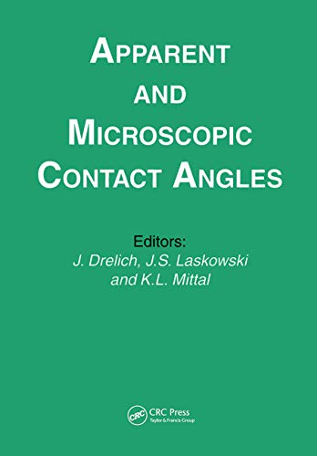 Stock image for Apparent and Microscopic Contact Angles for sale by Blackwell's