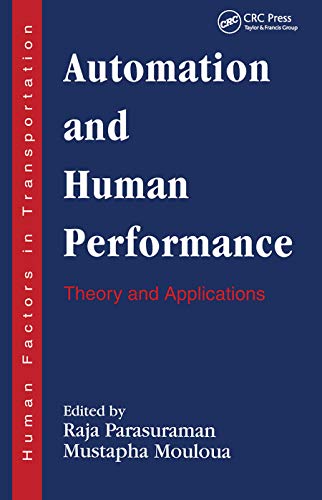 Beispielbild fr Automation and Human Performance: Theory and Applications zum Verkauf von Blackwell's