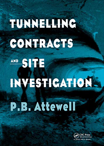Beispielbild fr Tunnelling Contracts and Site Investigation zum Verkauf von Blackwell's