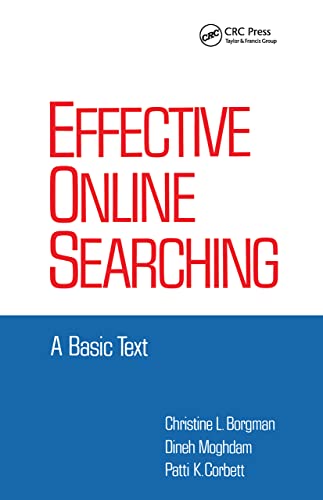Beispielbild fr Effective Online Searching zum Verkauf von Blackwell's