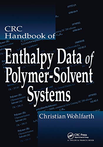 9780367453831: CRC Handbook of Enthalpy Data of Polymer-Solvent Systems