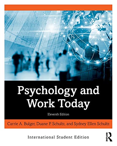 Beispielbild fr Psychology and Work Today zum Verkauf von Blackwell's