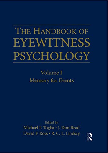 9780367463007: The Handbook of Eyewitness Psychology: Volume I: Memory for Events