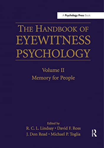 Stock image for The Handbook of Eyewitness Psychology: Volume II: Memory for People for sale by Blackwell's