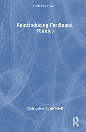 9780367468118: Reintroducing Ferdinand Tnnies