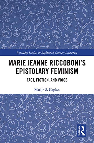 Stock image for Marie Jeanne Riccoboni's Epistolary Feminism for sale by Blackwell's