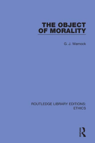 9780367507329: The Object of Morality