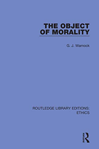 9780367507404: The Object of Morality