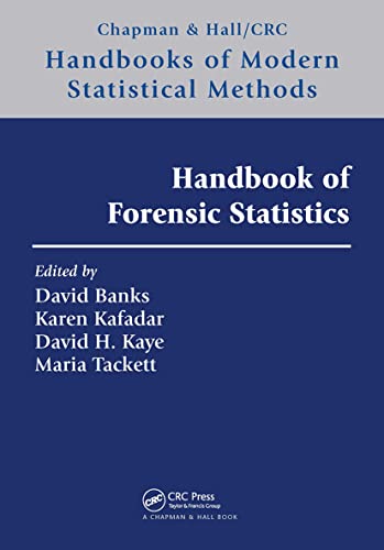 Imagen de archivo de Handbook of Forensic Statistics a la venta por Blackwell's