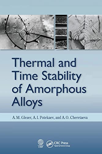 Beispielbild fr Thermal and Time Stability of Amorphous Alloys zum Verkauf von Blackwell's