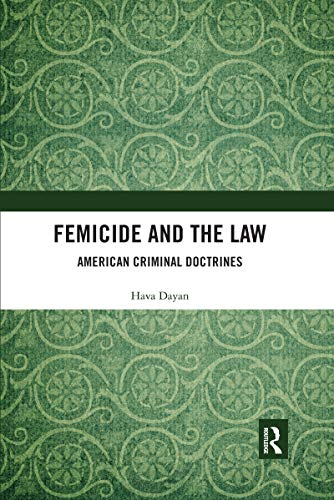 Stock image for Femicide and the Law for sale by Blackwell's