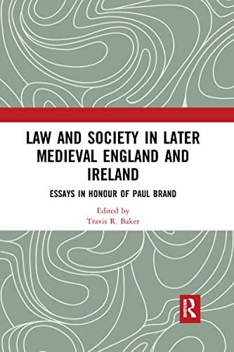 Stock image for Law and Society in Later Medieval England and Ireland for sale by Blackwell's