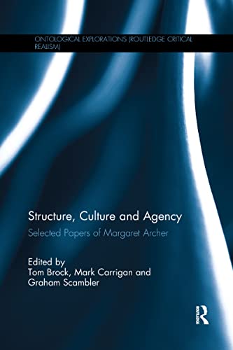 Imagen de archivo de Structure, Culture and Agency a la venta por Blackwell's