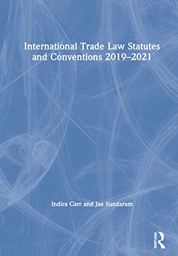 Imagen de archivo de International Trade Law Statutes and Conventions 2019-2021 a la venta por Chiron Media