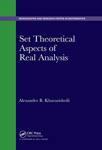 Beispielbild fr Set Theoretical Aspects of Real Analysis zum Verkauf von THE SAINT BOOKSTORE
