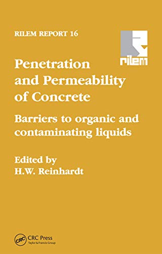 Stock image for Penetration and Permeability of Concrete for sale by Big River Books