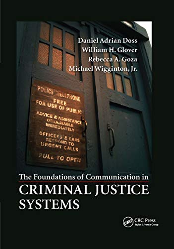 Imagen de archivo de The Foundations of Communication in Criminal Justice Systems a la venta por Lucky's Textbooks