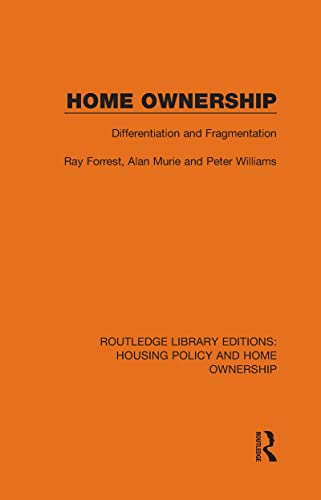 Stock image for Home Ownership: Differentiation and Fragmentation for sale by Chiron Media