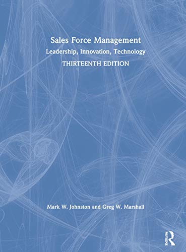 Stock image for Sales Force Management: Leadership, Innovation, Technology for sale by ThriftBooks-Atlanta