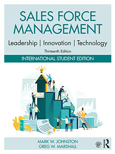 Beispielbild fr Sales Force Management: Leadership, Innovation, Technology: International Student Edition zum Verkauf von Monster Bookshop