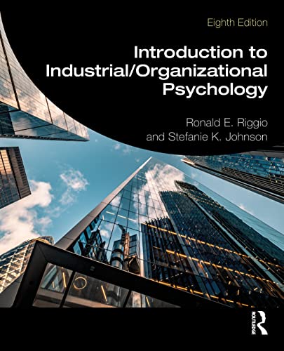 Beispielbild fr Introduction to Industrial/Organizational Psychology zum Verkauf von BooksRun
