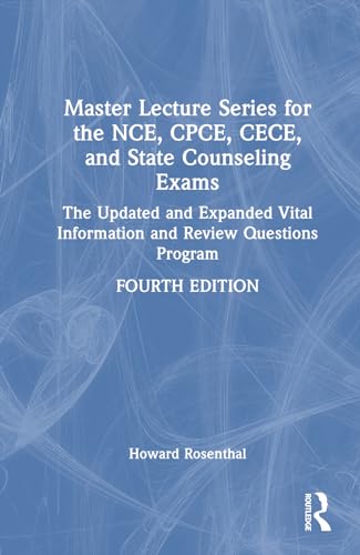 Beispielbild fr Master Lecture Series for the NCE, CPCE, CECE, and State Counseling Exams zum Verkauf von Blackwell's