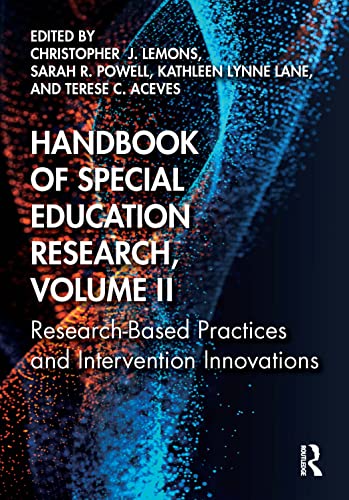 9780367708924: Handbook of Special Education Research, Volume II: Research-Based Practices and Intervention Innovations