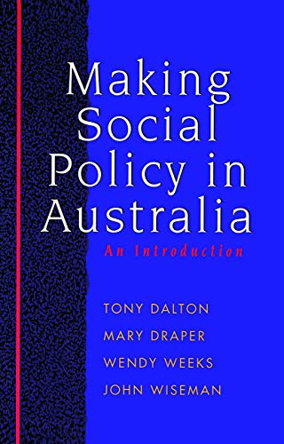 Beispielbild fr Making Social Policy in Australia zum Verkauf von Blackwell's