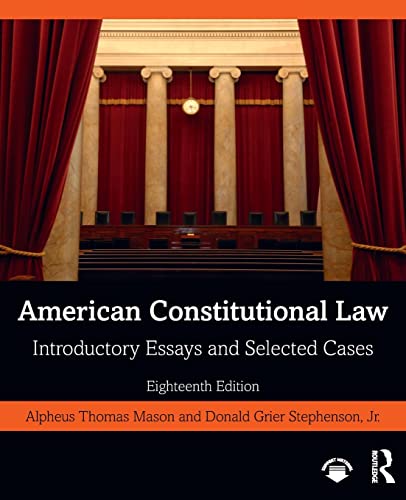 Beispielbild fr American Constitutional Law: Introductory Essays and Selected Cases zum Verkauf von BooksRun