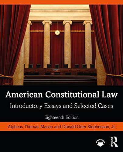 Imagen de archivo de American Constitutional Law: Introductory Essays and Selected Cases a la venta por A Team Books