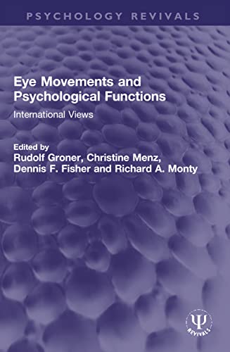 Beispielbild fr Eye Movements and Psychological Functions zum Verkauf von Blackwell's