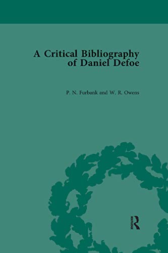 Beispielbild fr A Critical Bibliography of Daniel Defoe zum Verkauf von Blackwell's
