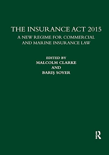 Imagen de archivo de The Insurance Act 2015 a la venta por Blackwell's