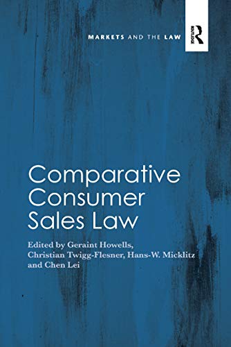 Stock image for Comparative Consumer Sales Law for sale by Blackwell's