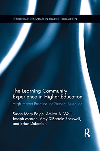 Beispielbild fr The Learning Community Experience in Higher Education zum Verkauf von Blackwell's