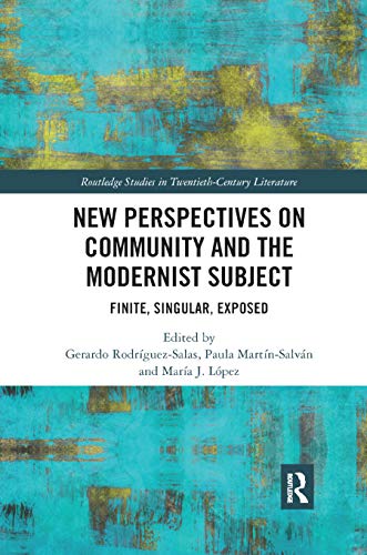 Beispielbild fr New Perspectives on Community and the Modernist Subject zum Verkauf von Blackwell's