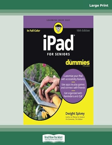 9780369301369: iPad For Seniors For Dummies, 10th Edition: [Large Print 16 pt]
