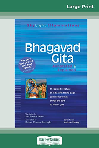 Stock image for Bhagavad Gita: Annotated & Explained (16pt Large Print Edition) for sale by ThriftBooks-Atlanta