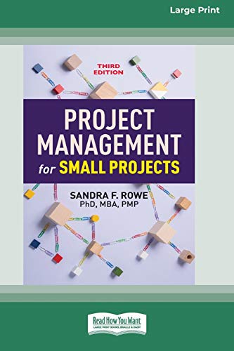 Imagen de archivo de Project Management for Small Projects, Third Edition: (16pt Large Print Edition) a la venta por Lucky's Textbooks