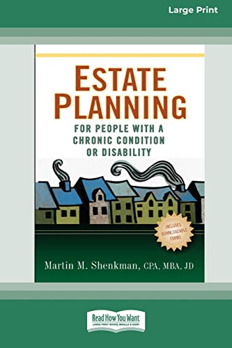 Beispielbild fr Estate Planning for People with a Chronic Condition or Disability (16pt Large Print Edition) zum Verkauf von ThriftBooks-Dallas