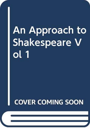 Imagen de archivo de An approach to Shakespeare a la venta por HPB Inc.