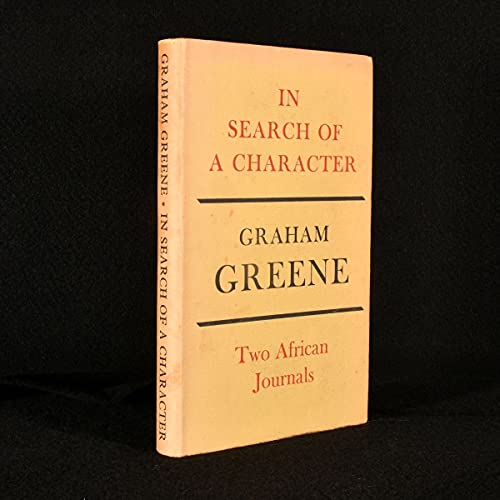 9780370002811: In Search of a Character: Two African Journals