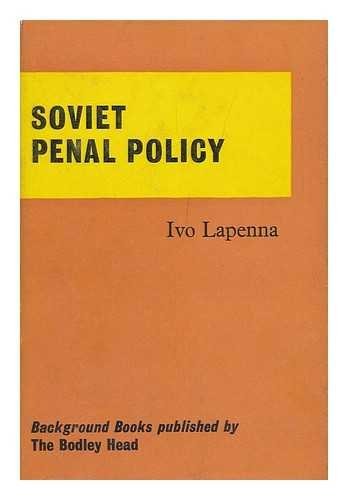 Stock image for Soviet Penal Policy A Background Book for sale by Zane W. Gray, BOOKSELLERS