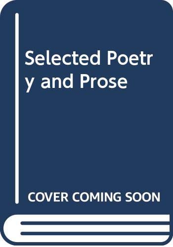 Imagen de archivo de Selected Poetry and Prose a la venta por Quin's Book Store