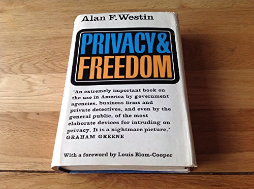 Beispielbild fr Privacy and Freedom zum Verkauf von Anybook.com