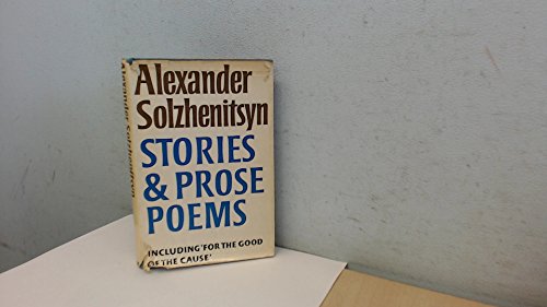 9780370014517: Stories and Prose Poems