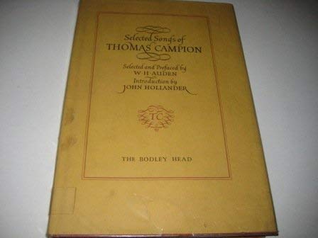 9780370103068: Selected Songs of Thomas Campion