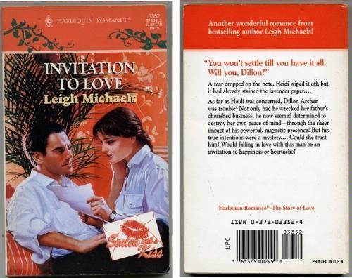 Stock image for Invitation to Love (Harlequin Romance #3352) for sale by Anna's Books